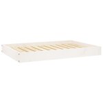 Vidaxl lit pour chien blanc 91, 5x64x9 cm bois de pin solide