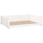 Vidaxl lit pour chien blanc 95, 5x65, 5x28 cm bois de pin solide