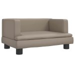 Vidaxl lit pour chien cappuccino 60x40x30 cm similicuir