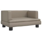 Vidaxl lit pour chien cappuccino 60x40x30 cm similicuir