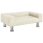 Vidaxl lit pour chien cr�me 70x45x26, 5 cm velours