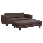 Vidaxl lit pour chien avec extension marron 100x50x30 cm similicuir