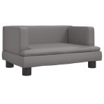 Vidaxl lit pour chien gris 60x40x30 cm similicuir