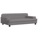 Vidaxl lit pour chien gris 90x53x30 cm similicuir