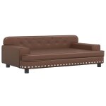 Vidaxl lit pour chien marron 90x53x30 cm similicuir