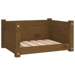 Vidaxl lit pour chien marron miel 55, 5x45, 5x28 cm bois massif de pin