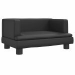 Vidaxl lit pour chien noir 60x40x30 cm similicuir
