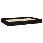Vidaxl lit pour chien noir 91, 5x64x9 cm bois de pin solide