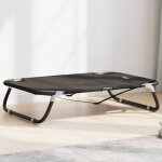 Vidaxl lit pour chien pliable anthracite tissu oxford et acier