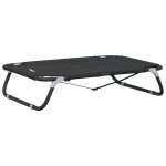 Vidaxl lit pour chien pliable anthracite tissu oxford et acier
