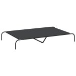 Vidaxl lit sur�lev� pour chien noir 150x90x20 cm tissu oxford et acier