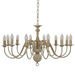 Vidaxl lustre blanc antique 12 ampoules e14