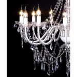Vidaxl lustre vnitien baroque 12 feux 1600 cristaux