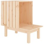 Vidaxl maison pour chat 60x36x60 cm bois de pin massif