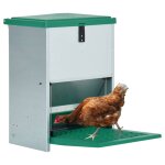 Vidaxl mangeoire automatique pour volaille avec pdale 12 kg