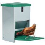 Vidaxl mangeoire automatique pour volaille avec pdale 8 kg