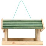 Vidaxl mangeoire � oiseaux bois de sapin 35x29, 5x21 cm