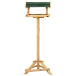 Vidaxl mangeoire � oiseaux et support 37x28x100cm bois de sapin massif