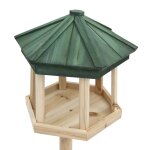 Vidaxl mangeoire � oiseaux sur pied bois de sapin 33x110 cm
