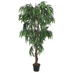 Vidaxl manguier artificiel 900 feuilles 180 cm vert