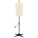 Vidaxl mannequin de couture ajustable pour homme crme taille 37 - 45