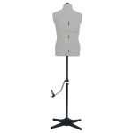 Vidaxl mannequin de couture ajustable pour homme gris taille 37 - 45
