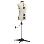 Vidaxl mannequin de robe ajustable pour femme crme s taille 33 - 40