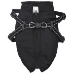 Vidaxl manteau pour chiens avec harnais impermable rflchissant l28