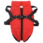 Vidaxl manteau pour chiens avec harnais impermable rflchissant l36