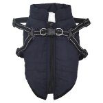 Vidaxl manteau pour chiens avec harnais impermable rflchissant l40