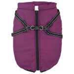 Vidaxl manteau pour chiens avec harnais impermable rflchissant l68