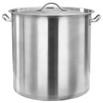 Vidaxl marmite 50 l 40x40 cm acier inoxydable