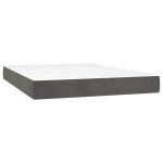 Vidaxl matelas de lit � ressorts ensach�s fermet� moyenne 120x210x20 cm velours