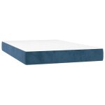 Vidaxl matelas � ressorts ensach�s 120 x 210 cm bleu fonc�