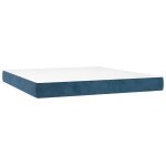 Vidaxl matelas � ressorts ensach�s 160 x 210 cm bleu fonc�