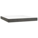 Vidaxl matelas � ressorts ensach�s 160 x 220 cm gris fonc�