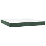 Vidaxl matelas � ressorts ensach�s 160 x 220 cm vert fonc�
