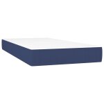 Vidaxl matelas de lit  ressorts ensachs bleu 100x200x20 cm tissu