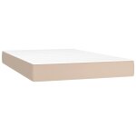 Vidaxl matelas de lit � ressorts ensach�s fermet� moyenne cappuccino 120x200x20 cm