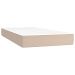 Vidaxl matelas de lit  ressorts ensachs cappuccino 90x200x20 cm