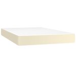 Vidaxl matelas de lit � ressorts ensach�s fermet� moyenne cr�me 120x200x20 cm