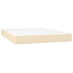 Vidaxl matelas de lit  ressorts ensachs crme 140x200x20 cm tissu