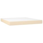 Vidaxl matelas de lit  ressorts ensachs crme 160x200x20 cm tissu