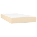 Vidaxl matelas de lit  ressorts ensachs crme 80x200x20 cm tissu