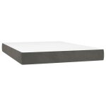 Vidaxl matelas de lit � ressorts ensach�s fermet� moyenne 137x190x20 cm velours