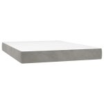 Vidaxl matelas de lit � ressorts ensach�s fermet� moyenne 137x190x20 cm velours