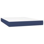 Vidaxl matelas de lit � ressorts ensach�s fermet� moyenne bleu 140x200x20 cm tissu