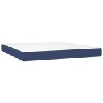 Vidaxl matelas de lit � ressorts ensach�s fermet� moyenne bleu 160x200x20 cm tissu