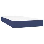 Vidaxl matelas de lit � ressorts ensach�s fermet� moyenne bleu 80x200x20 cm tissu