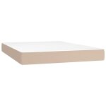 Vidaxl matelas de lit � ressorts ensach�s fermet� moyenne cappuccino 140x190x20 cm